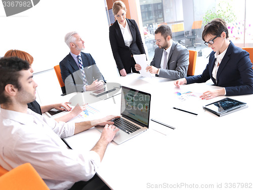 Image of business people group on meeting