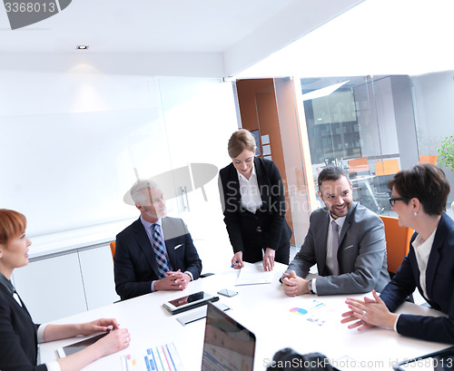 Image of business people group on meeting