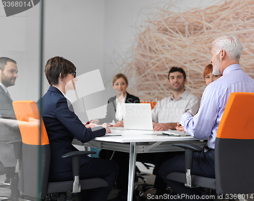 Image of business people group on meeting