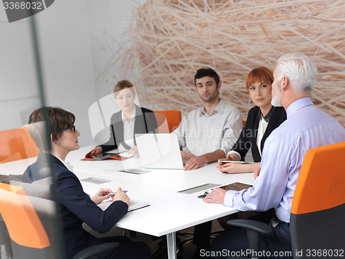 Image of business people group on meeting