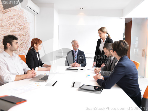 Image of business people group on meeting