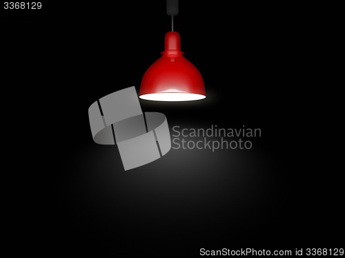 Image of red lamp
