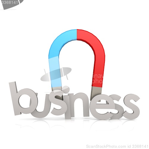 Image of Magnet bar with business word