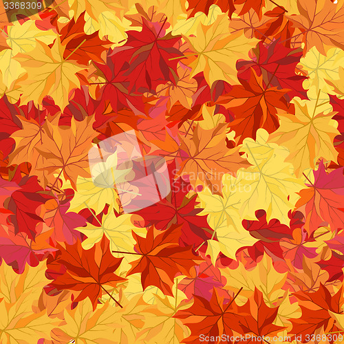 Image of Seamless autumn maple leaves 