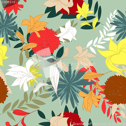 Image of Seamless floral pattern