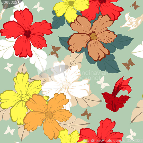 Image of Seamless floral pattern