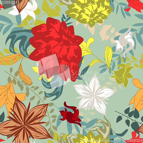 Image of Seamless floral pattern