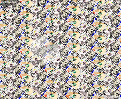 Image of background from hundred dollar bank notes