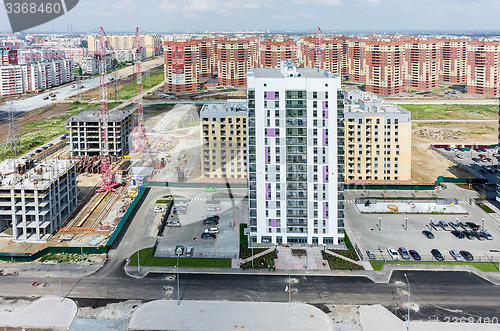 Image of Construction of residential district in Tyumen