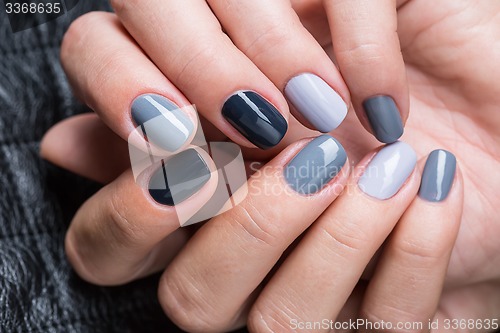 Image of Women\'s hands with a stylish manicure.