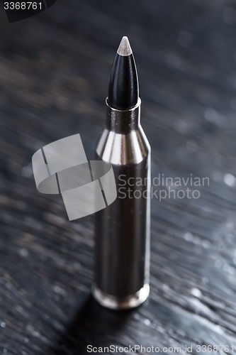 Image of One cartridge with teflon bullet and silver sleeve 