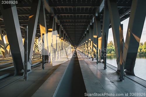 Image of The inner part of the unfinished Podolsky bridge