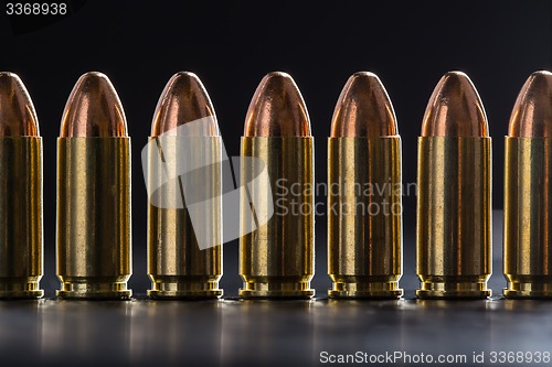 Image of Number pistol cartridge 9 mm caliber