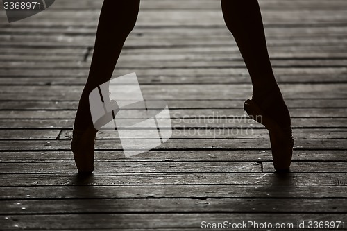 Image of Ballerina dancing feet 