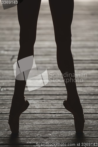 Image of Ballerina dancing feet 