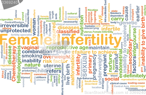 Image of Female infertility background concept