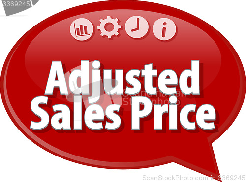 Image of Adjusting Entry Business term speech bubble illustration