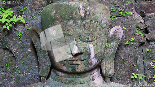 Image of Buddha image in Mrauk U, Myanmar