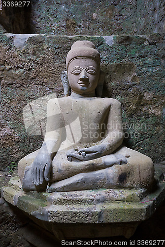 Image of Buddha image in Mrauk U, Myanmar