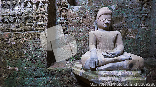 Image of Buddha image in Mrauk U, Myanmar