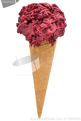 Image of flavored ice cream berries