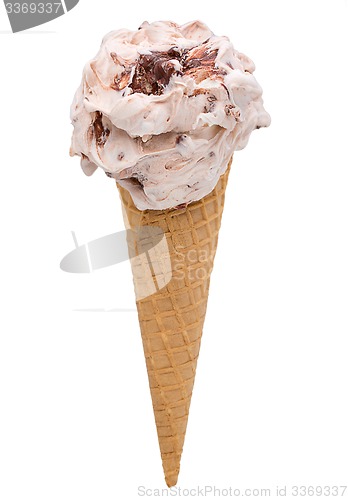 Image of chocolate and nuts ice cream