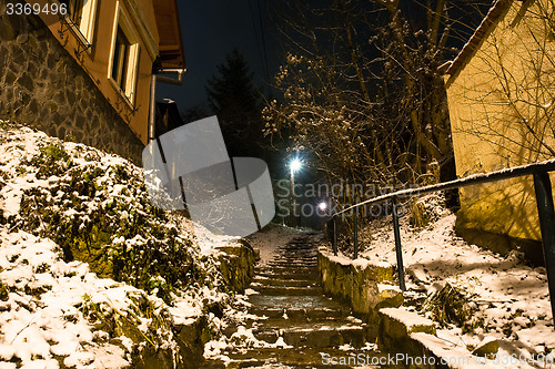 Image of Village winter streets