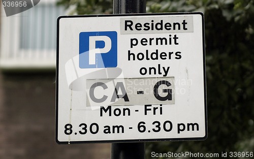 Image of Parking Sign