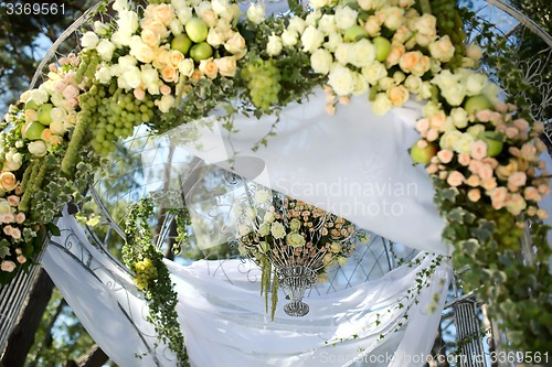 Image of Flower wedding arch