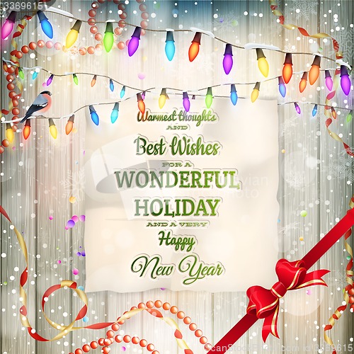 Image of Vintage Merry Christmas Background. EPS 10