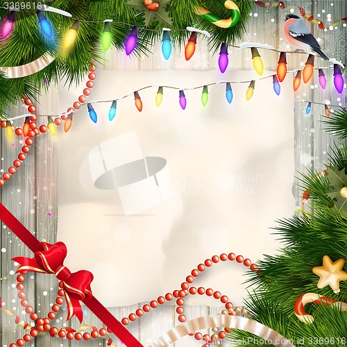 Image of Christmas greeting card. EPS 10