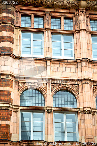 Image of in europe london old red brick      historical window