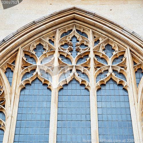 Image of door southwark  cathedral in london england old  construction an