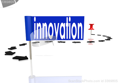 Image of Push pin to innovation