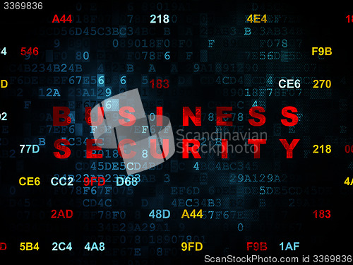 Image of Security concept: Business Security on Digital background