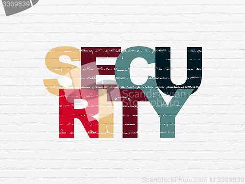 Image of Privacy concept: Security on wall background