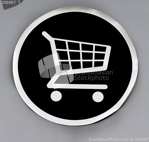 Image of shopping trolley storage point