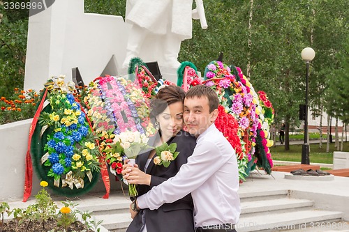 Image of Portrait of the bride and groom   