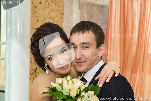 Image of Portrait of the bride and groom   