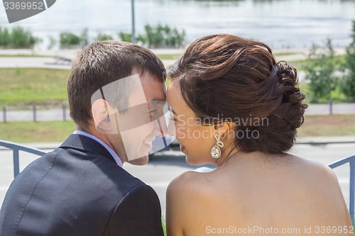 Image of Portrait of the bride and groom   