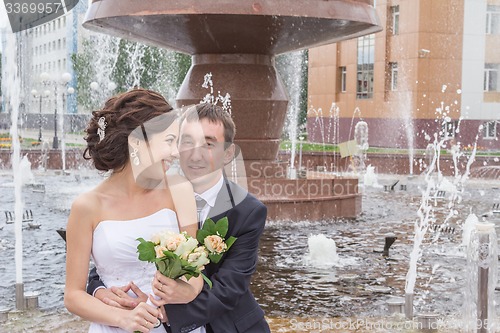 Image of Portrait of the bride and groom   