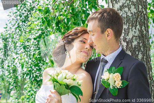 Image of Portrait of the bride and groom 