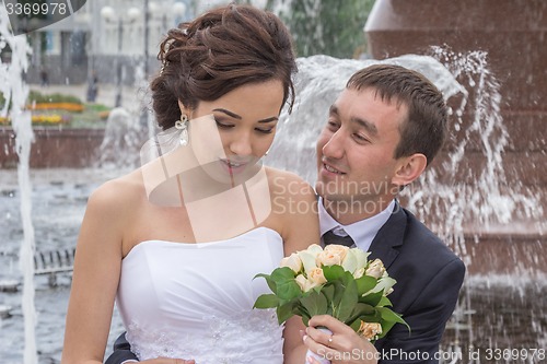 Image of Portrait of the bride and groom   