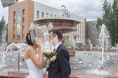 Image of Portrait of the bride and groom   