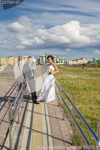 Image of Portrait of the bride and groom   