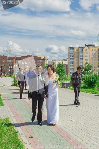 Image of Portrait of the bride and groom   