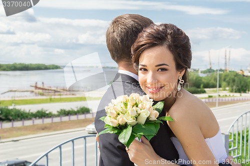 Image of Portrait of the bride and groom   