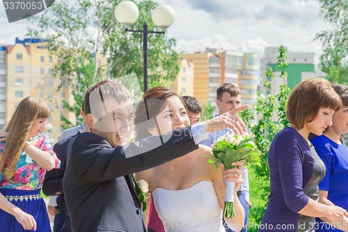 Image of Portrait of the bride and groom   