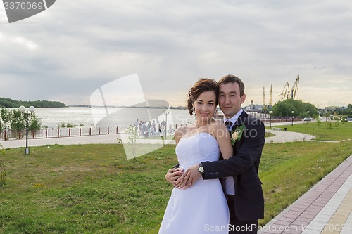 Image of Portrait of the bride and groom