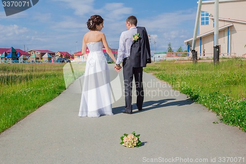 Image of Portrait of the bride and groom   